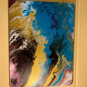16”x12” Canvas Original Abstract Acrylic Painted